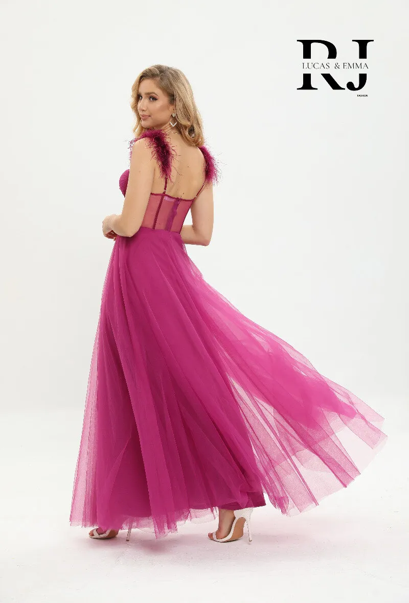Abendkleid mit Boston-Fliesen