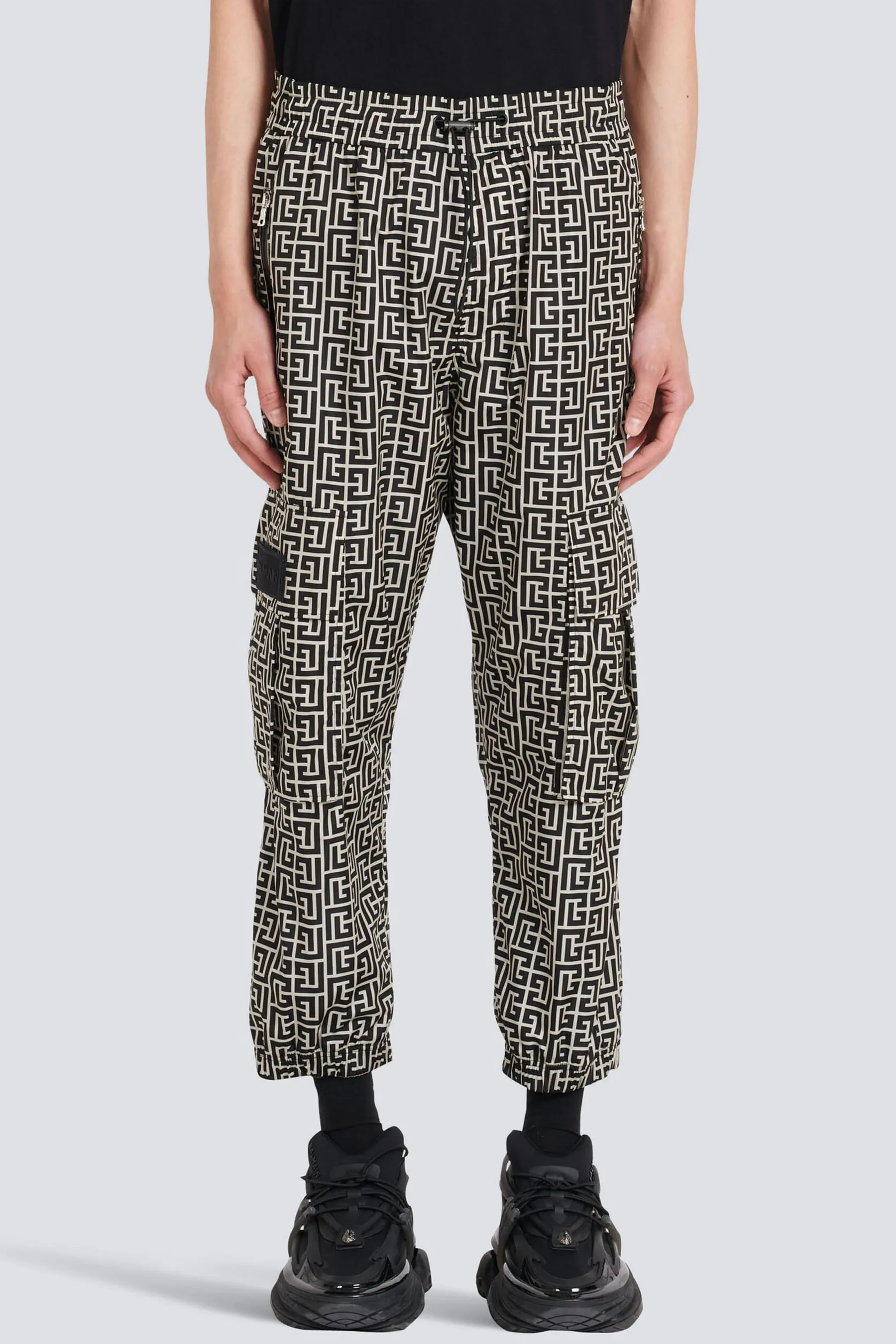 BALMAIN Monogram Cargo Pants  