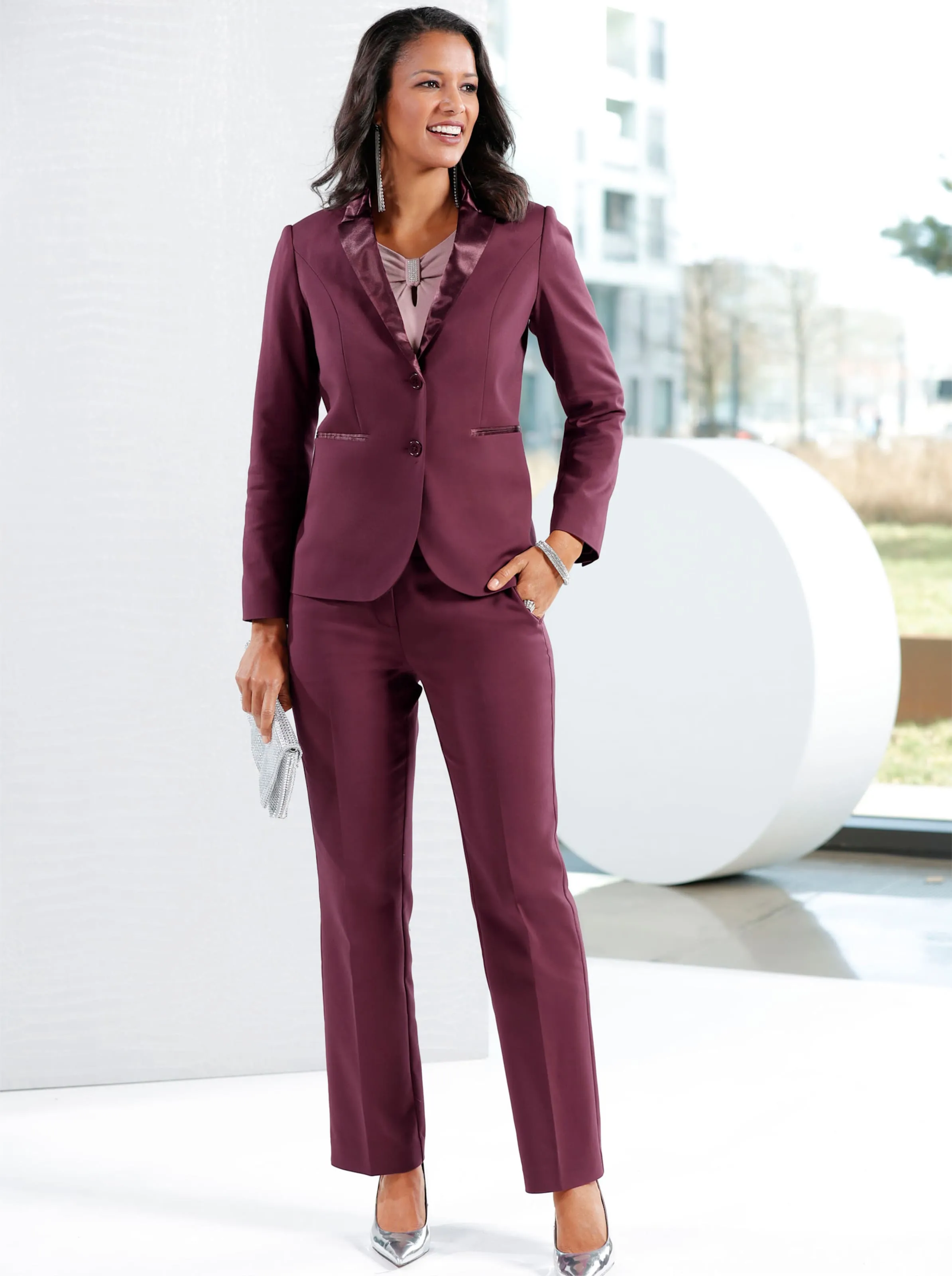 Blazer in burgund