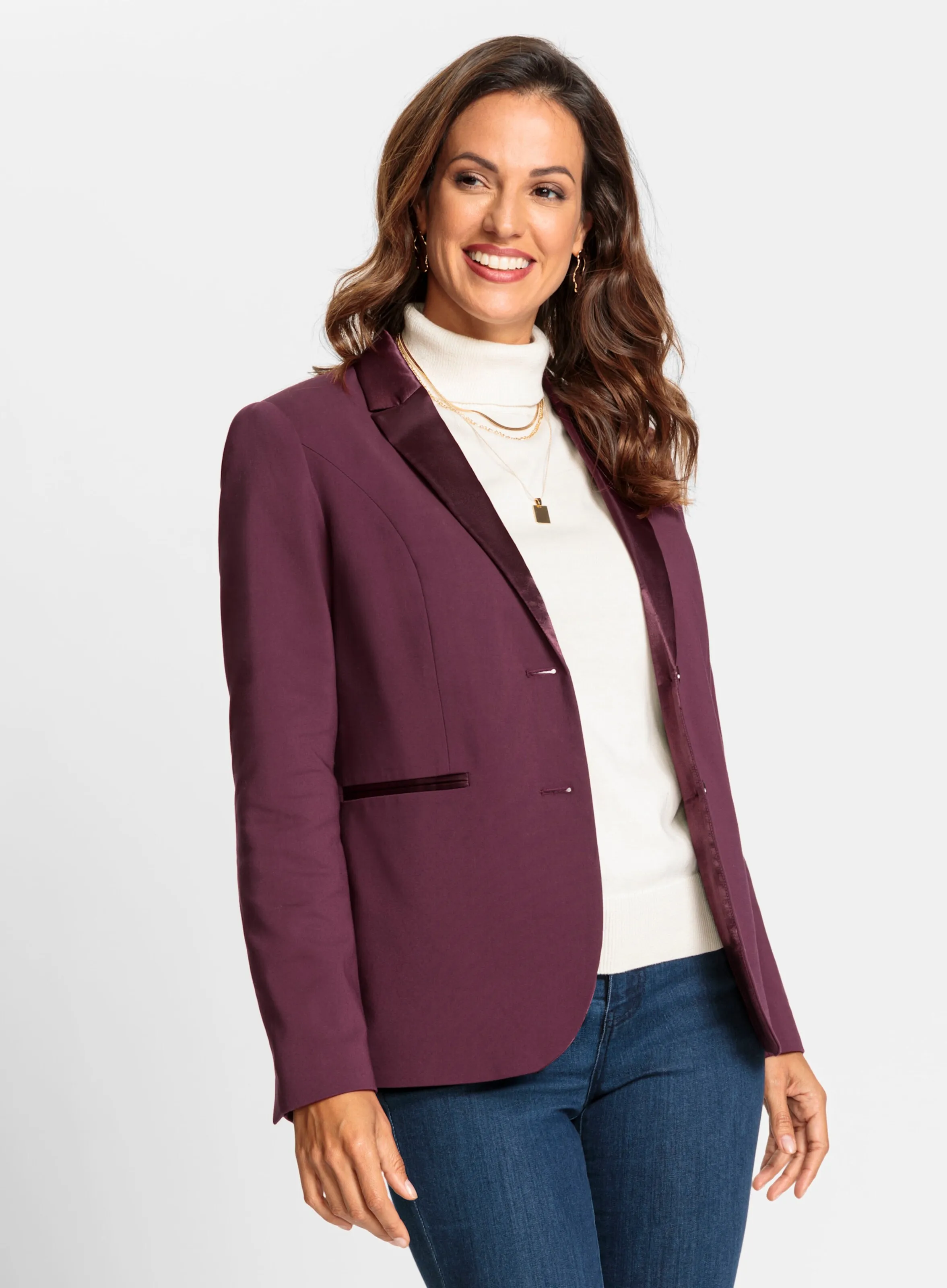 Blazer in burgund
