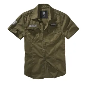 Brandit Luis Vintage Short Sleeve Shirt Oliv 4033