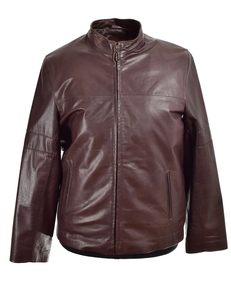 Braun Lederjacke für Herren
