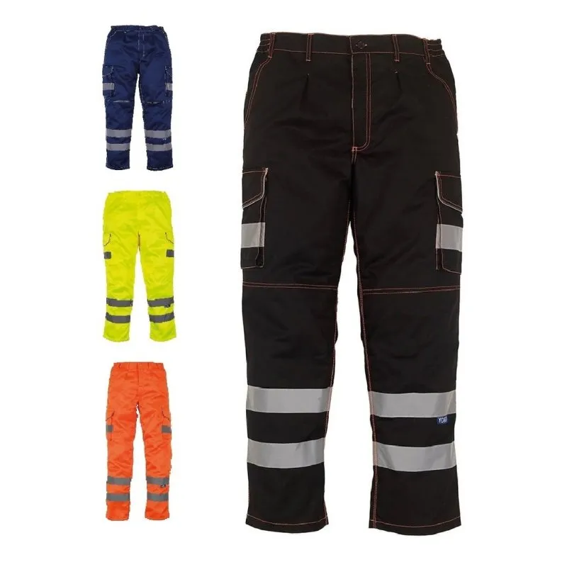Cargo Arbeitshose mit Reflexstreifen - verschiedene Farben