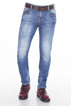 CD376 Herren bequeme Jeans im klassischen 5-Pocket-Stil