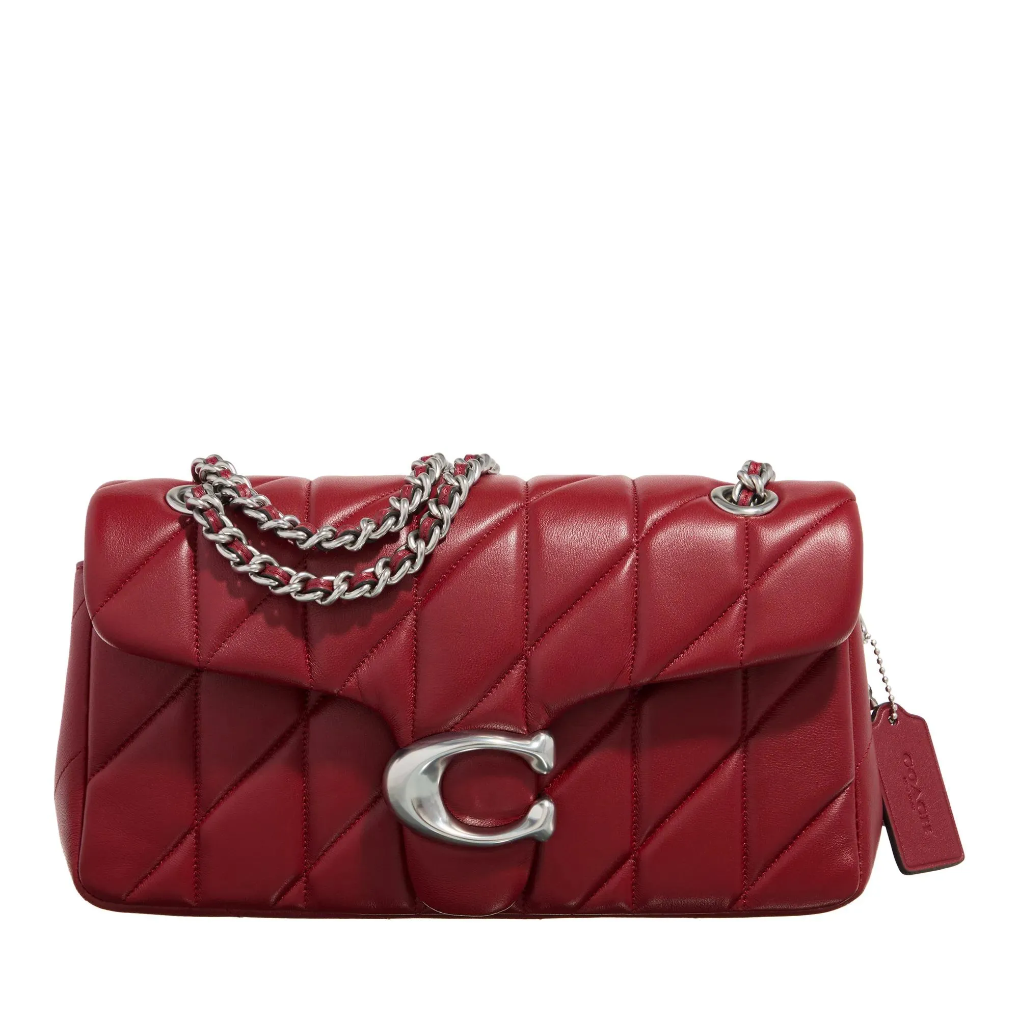   Coach  Quilted Tabby Shoulder Bag 26 With Chain Dark ruby  Crossbody Bag 