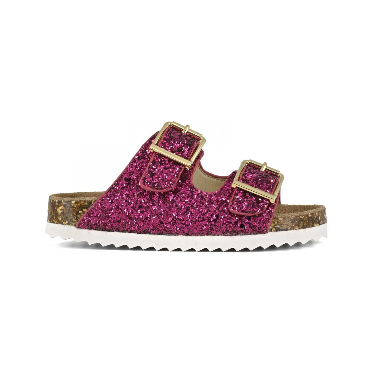 Colors of California - Glitter sandal 2 buckles