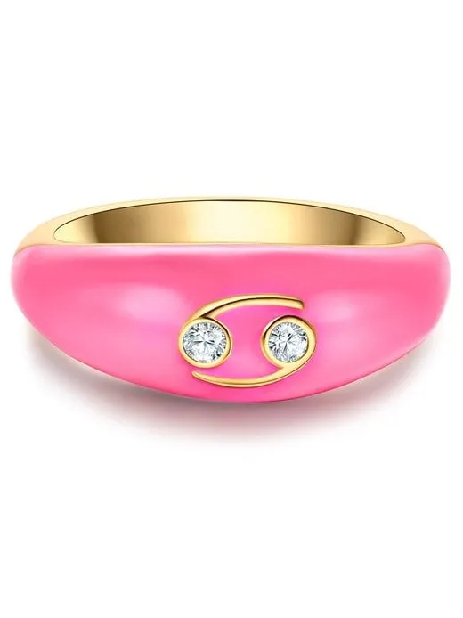 Damen Ring - Sternzeichen Krebs