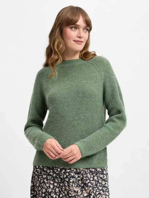 Damen Strickpullover mit Alpaka Anteil