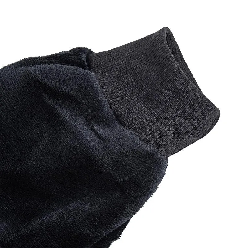 Deckenpullover Pullover Decke Kuscheldecke Oversize Unisex Schwarz