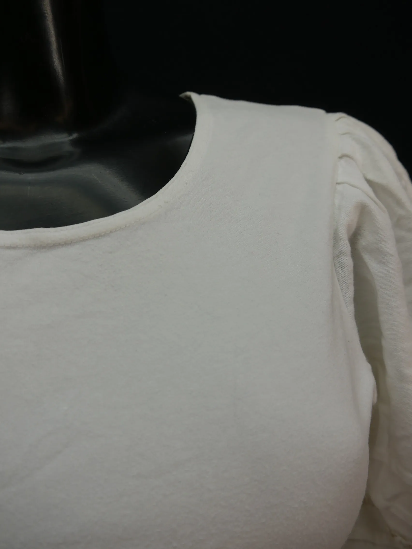 Gr.36 Trachtenbluse Distler weiß Baumwolle Stretch mit Spitze prima Bluse TB3114