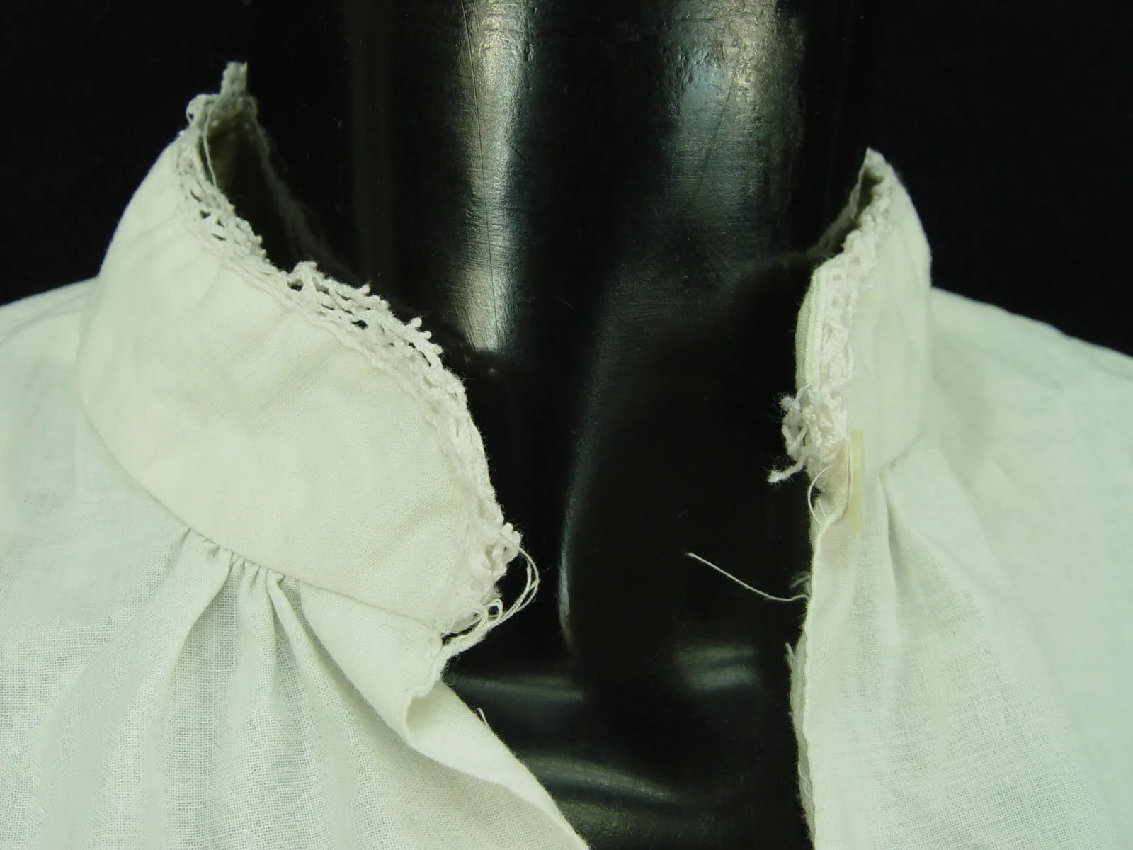 Gr.40 Dirndlbluse mit Stehkragen Bluse für Dirndl Trachtenbluse B2975