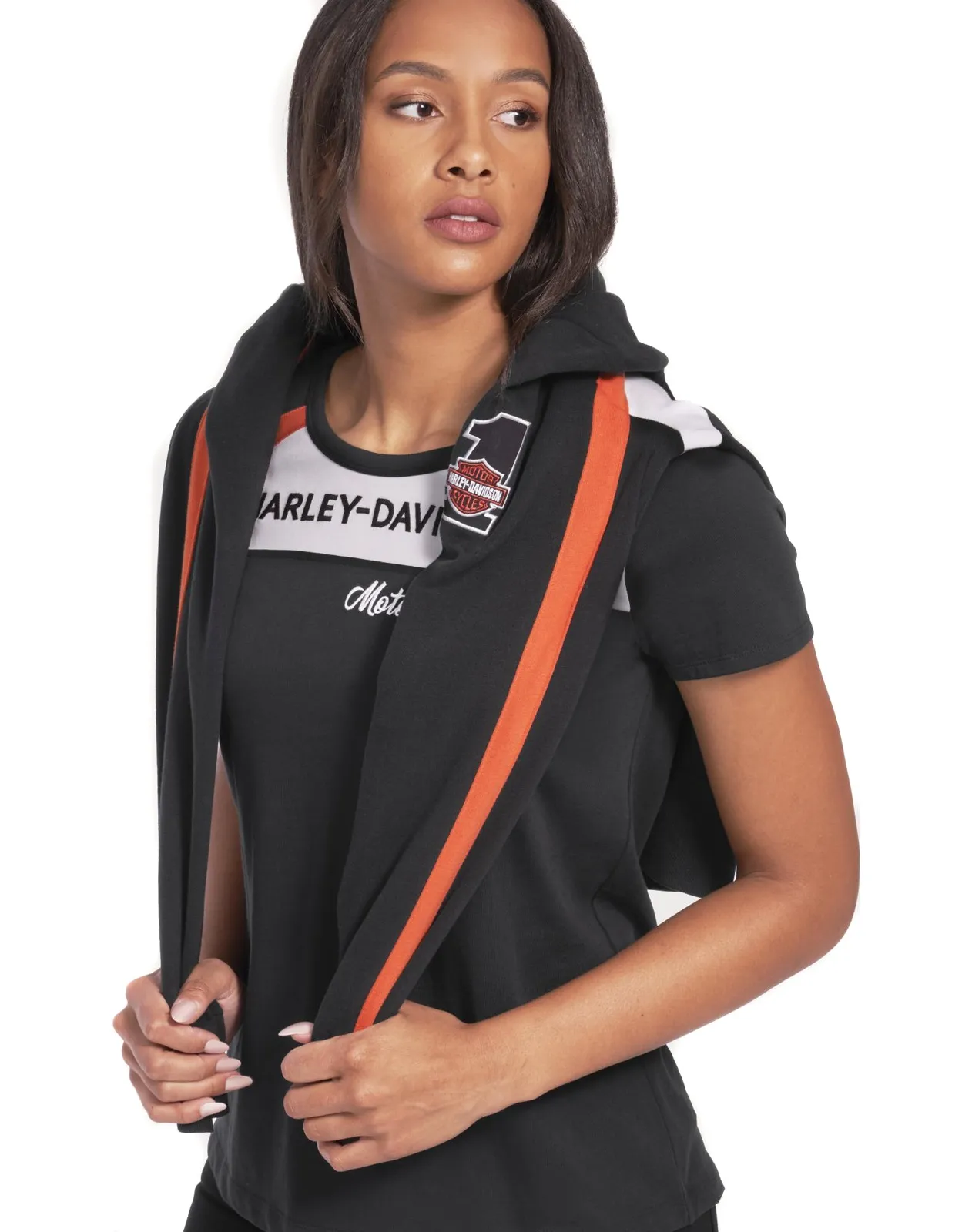 Harley-Davidson Damen Zip Hoodie Rally Stripe