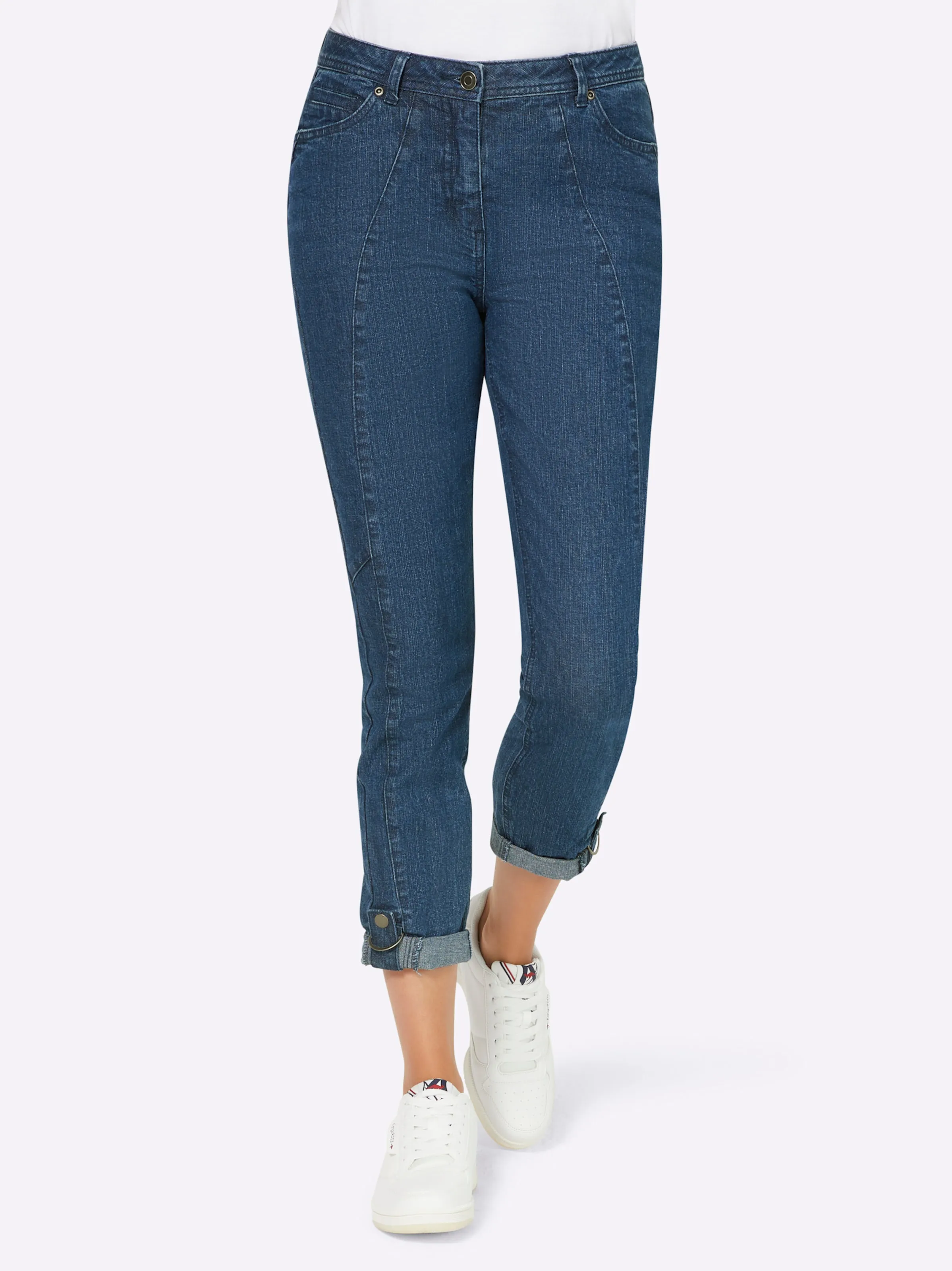 heine Hose in blue-stone-washed