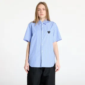 Hemd Comme des Garçons Black Emblem Stripe Shirt AX-B022 STRIPE