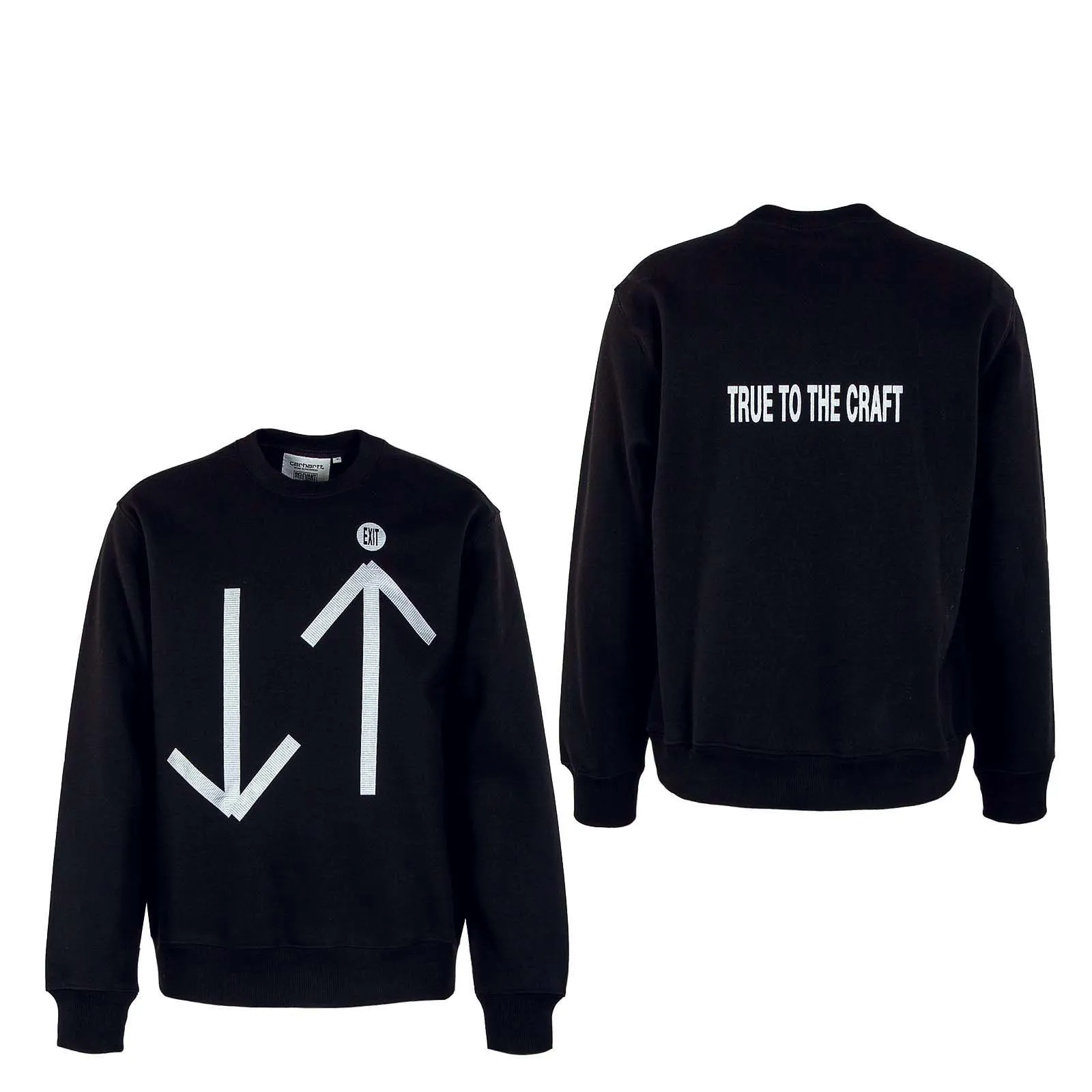 Herren Sweatshirt - Exit Records - Black
