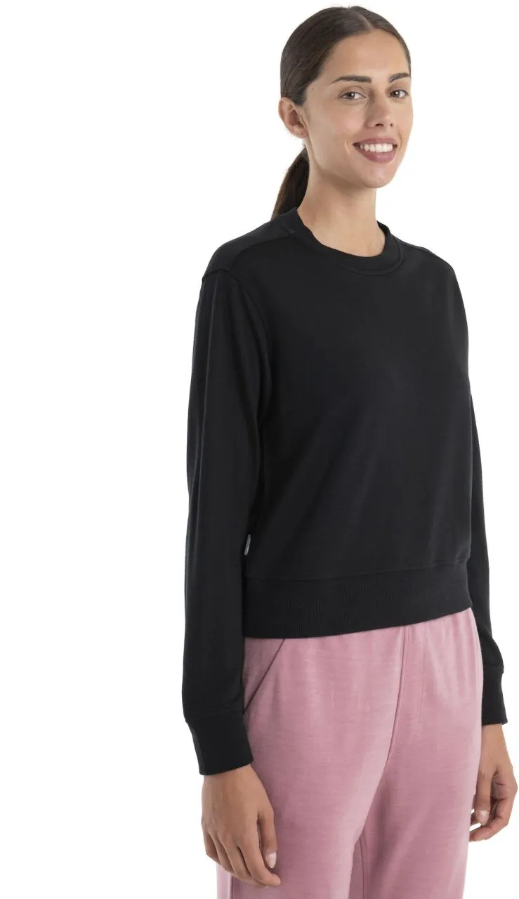 Icebreaker Women Merino Blend 200 Crush Long Sleeve Sweatshirt -