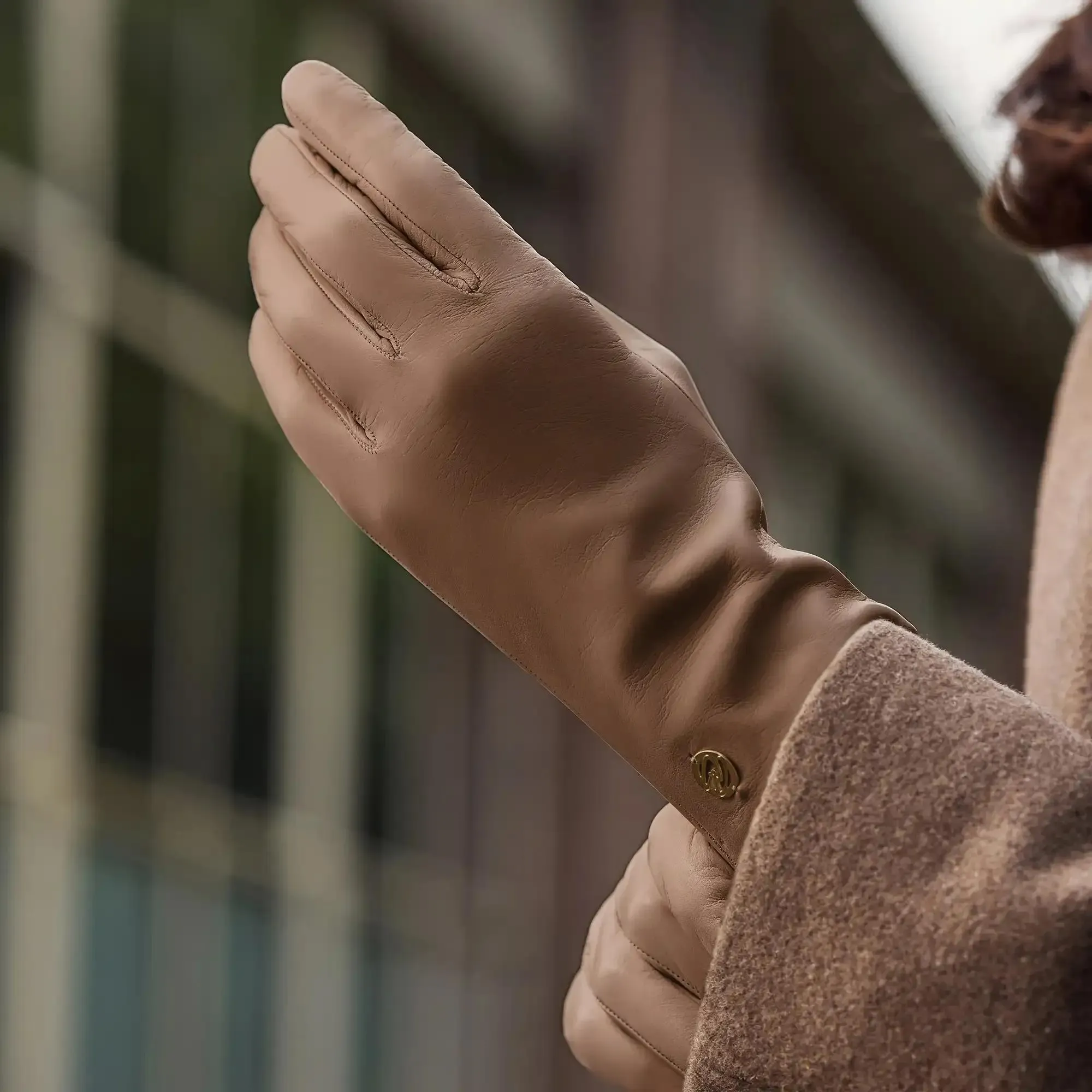   Isabel Bernard  Isabel Bernard Honoré Eleanor taupe goatskin leath Taupe  Handschuh 