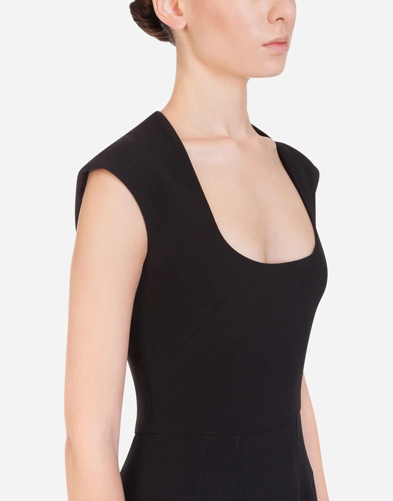 Kleid Dolce & Gabbana Cady Longuette Dress F6I8GTFURDVN0000