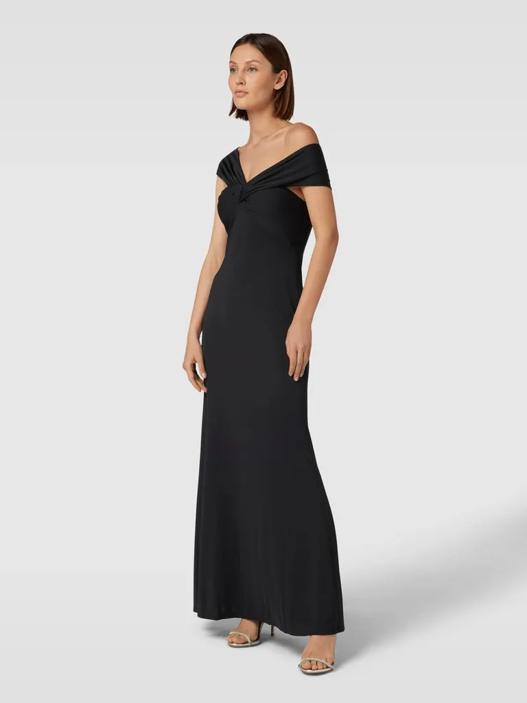 Lauren Ralph Lauren Abendkleid mit Raffungen Modell 'MEIRNAY' (black) online kaufen