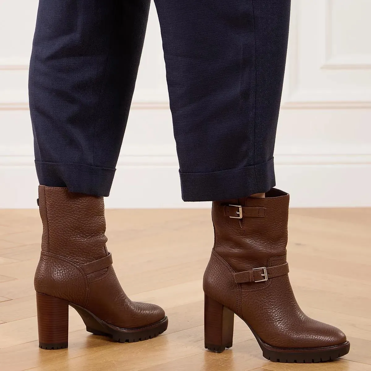   Lauren Ralph Lauren  Lyvia Boots Mid Boot Dark Mahogany  Stiefelette 