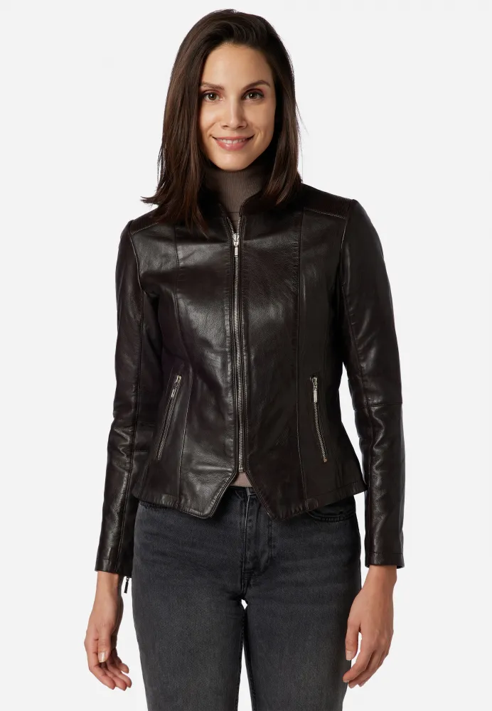 Lederjacke Ricano Abigale braun