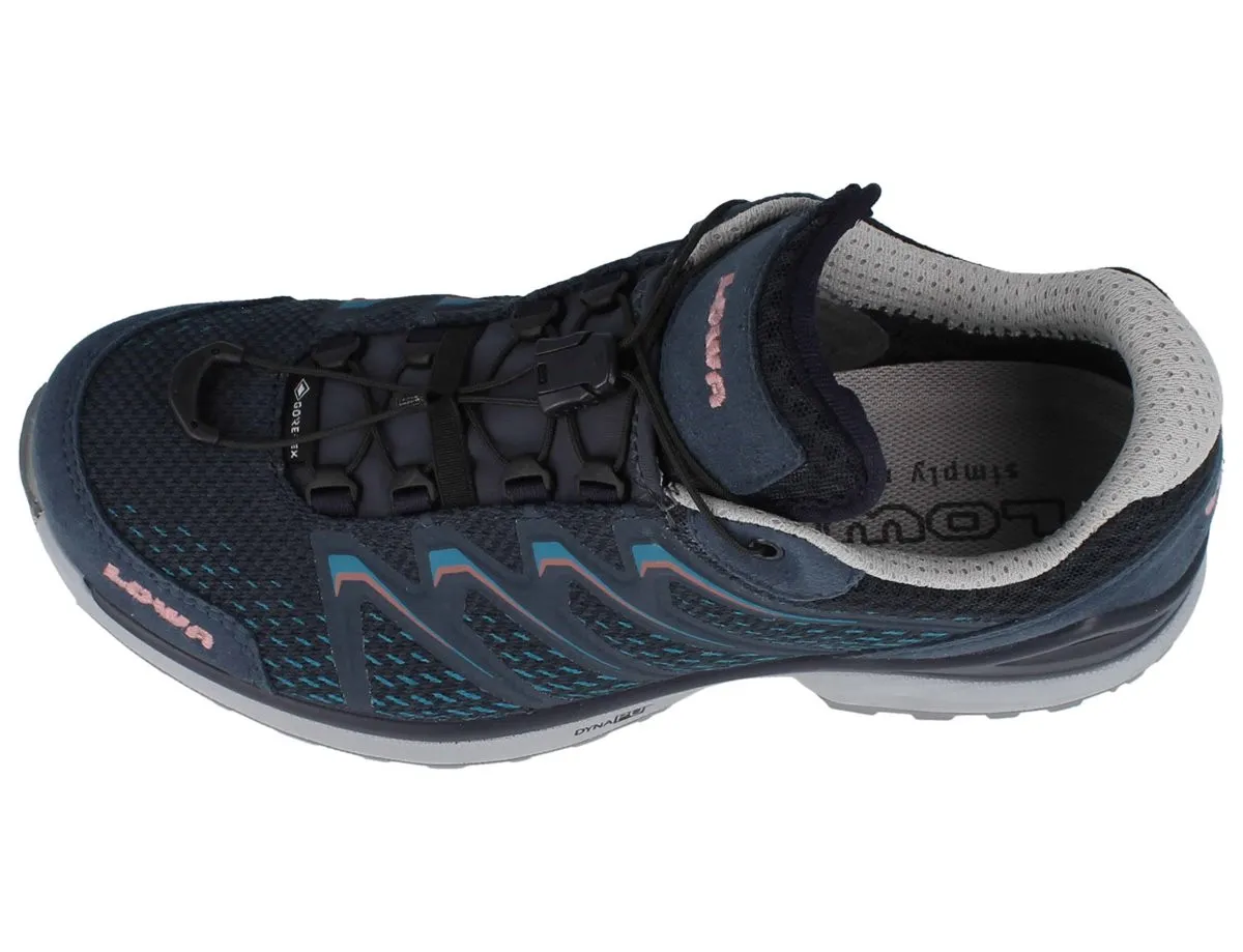 LOWA Maddox GTX Damen Multifunktionsschuhe blau rosa Textil