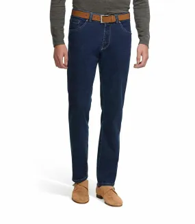 MEYER Herren Hosen Dublin 9-4541 - Moderne Stretch Denim, schmale Chino mit Gürtel