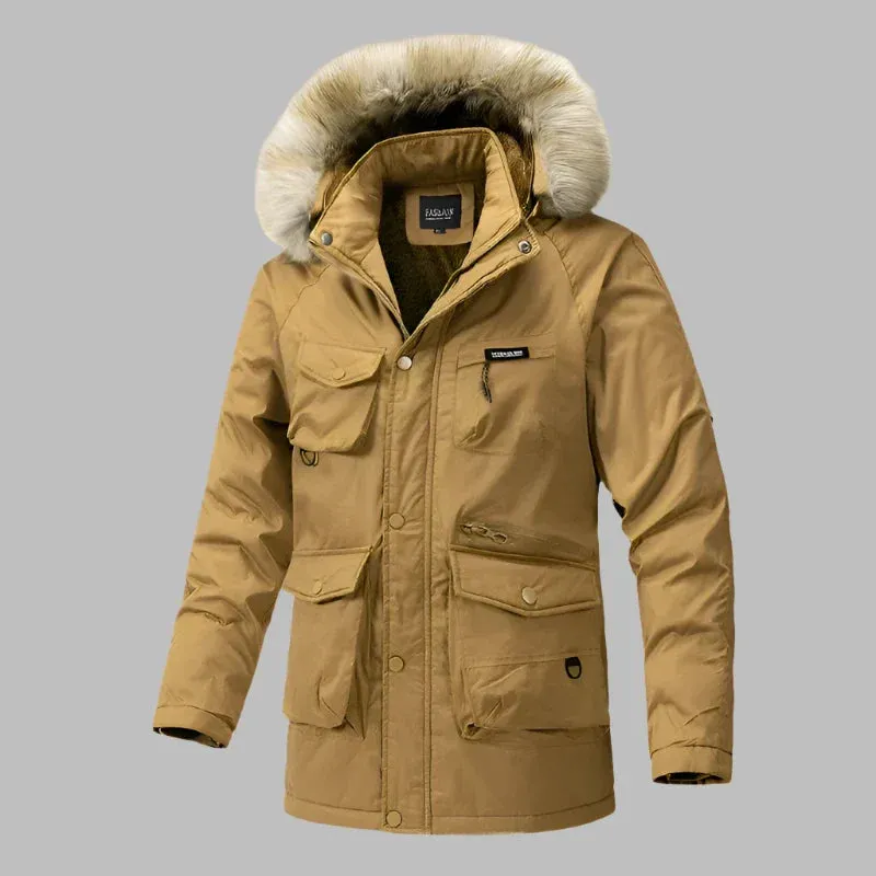 Nordic Parka | Warmer Langer Wintermantel für Herren mit Fleece-Futter