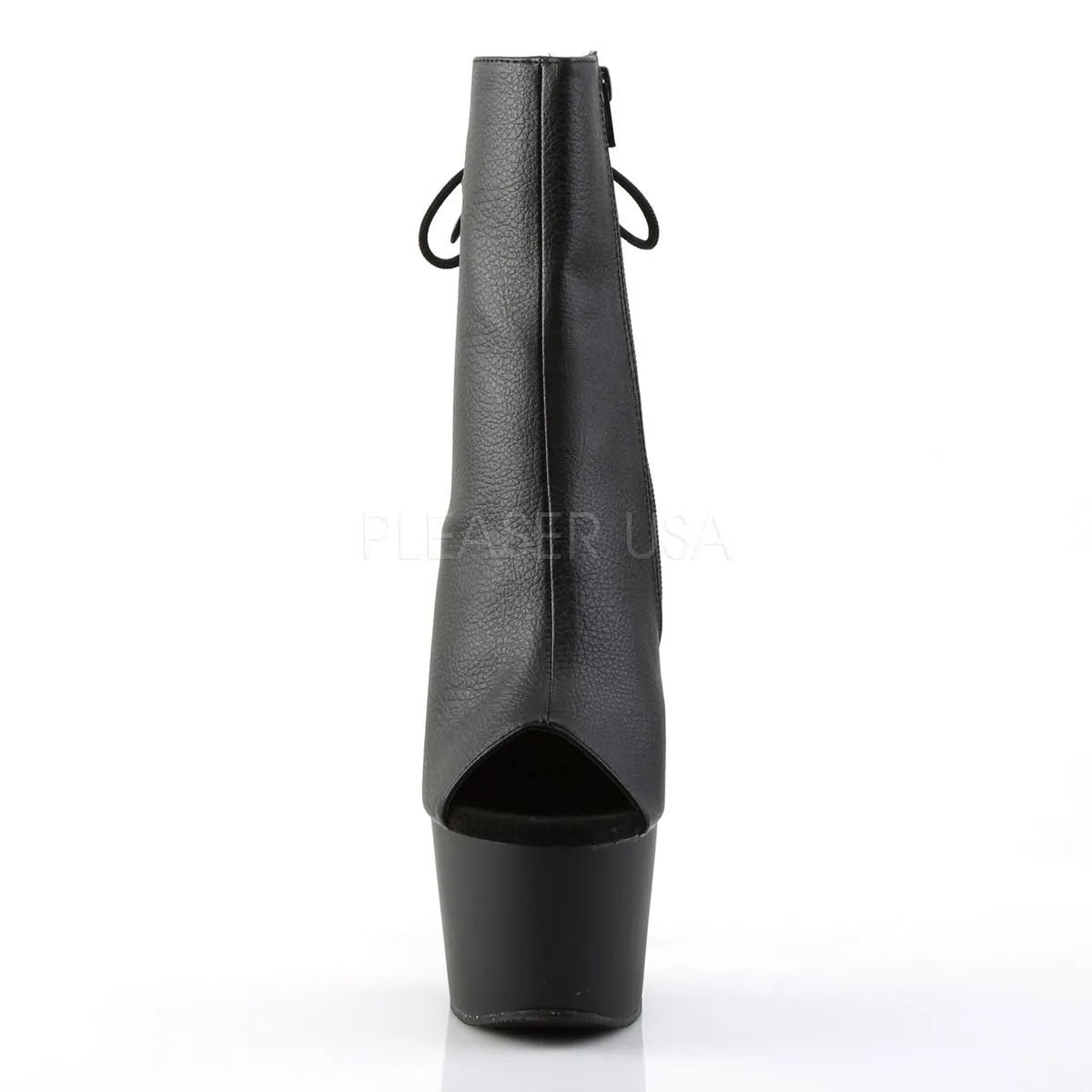 Offene Plateau Schnür-Stiefelette Adore-1018 PU