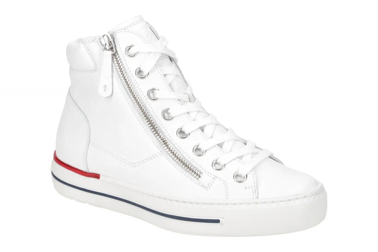 Paul Green Mid-Sneaker Schuhe weiß rot 4024