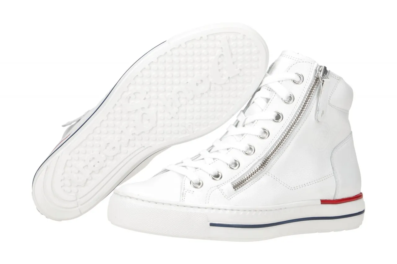 Paul Green Mid-Sneaker Schuhe weiß rot 4024