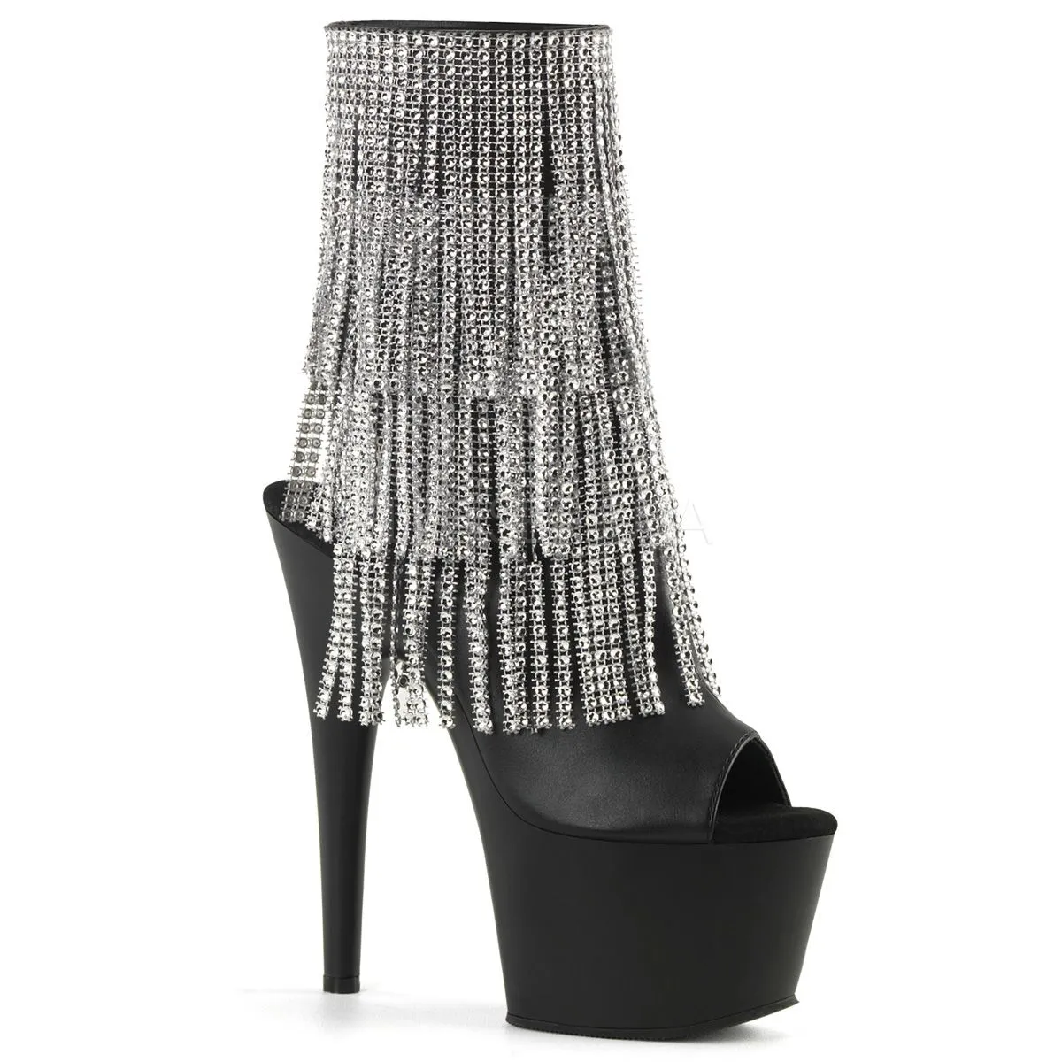 Peep Toe Fransen Stiefelette Adore-1024
