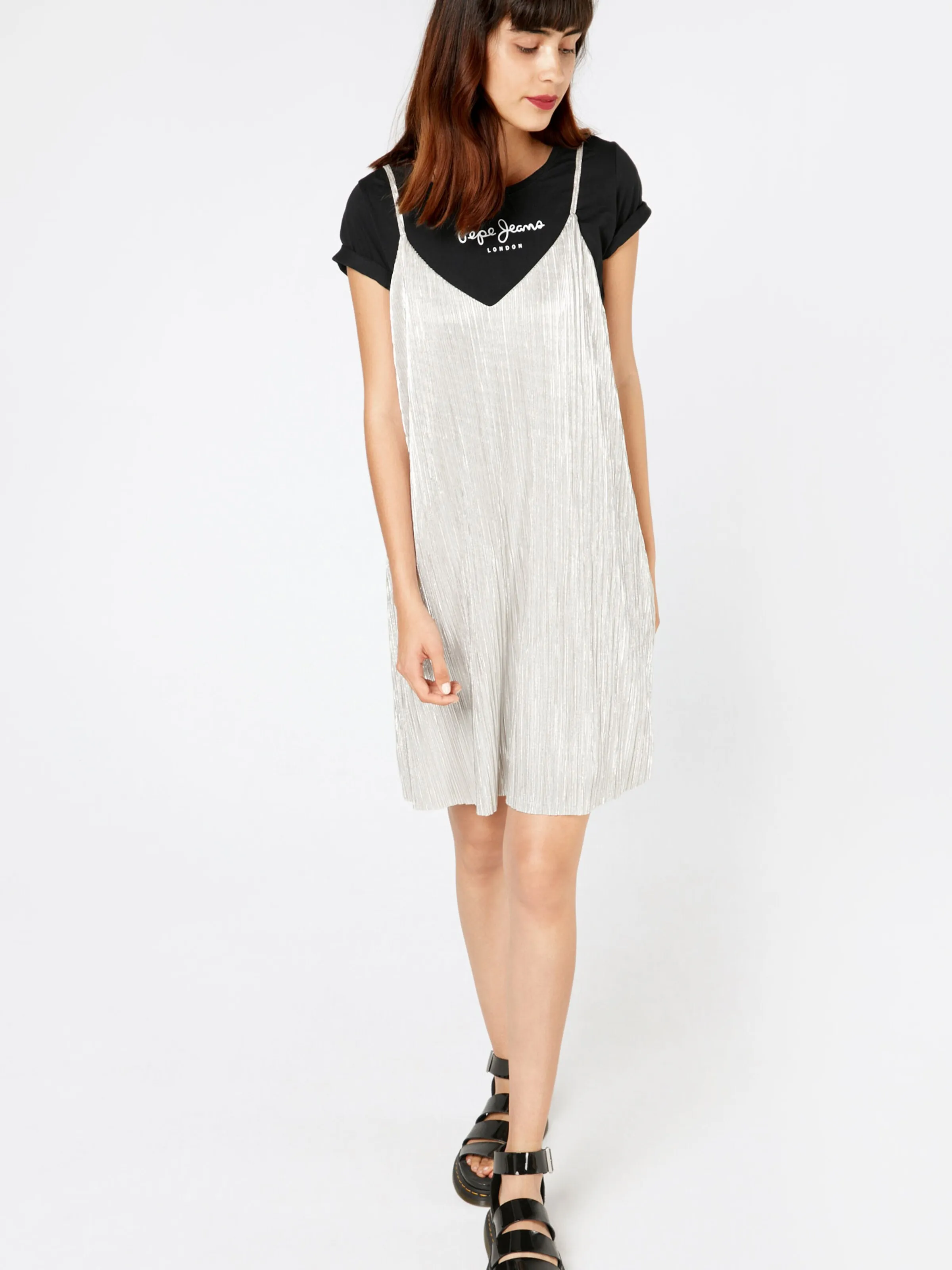 Pepe Jeans T-Shirt 'NEW VIRGINIA' in Schwarz