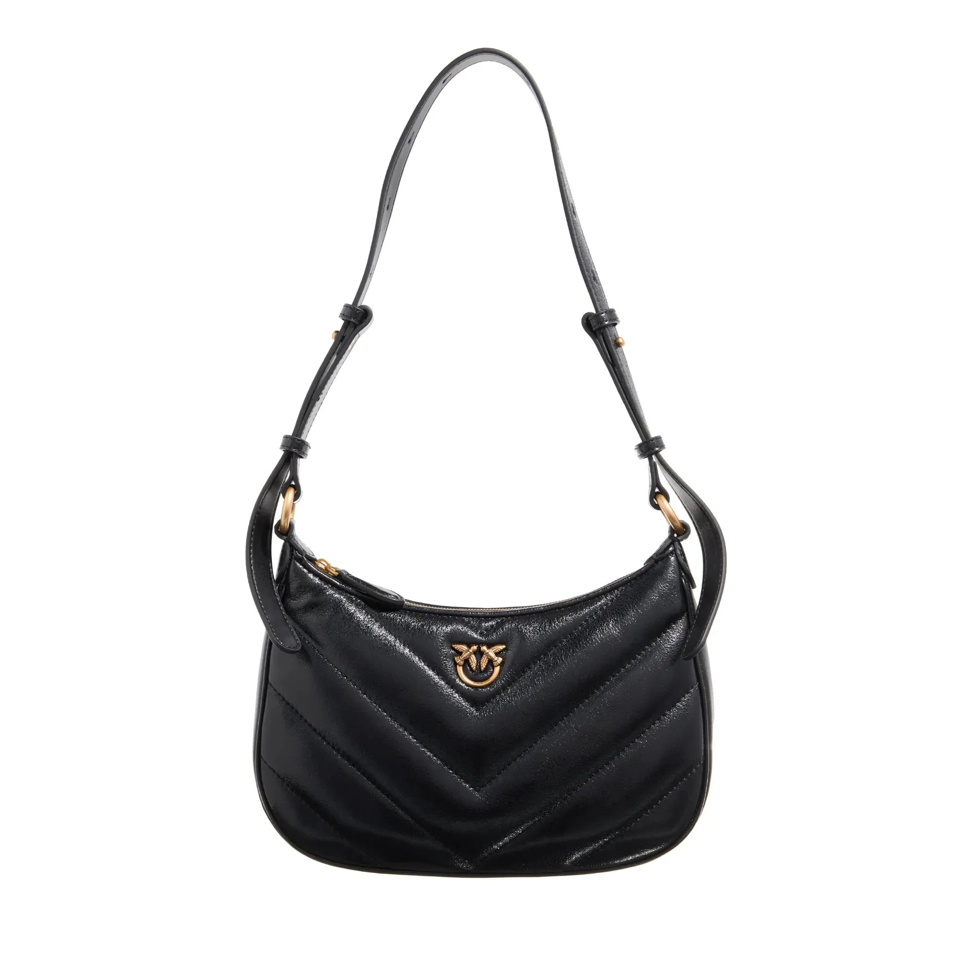   Pinko  Half Moon Mini Fl Black  Schultertasche 