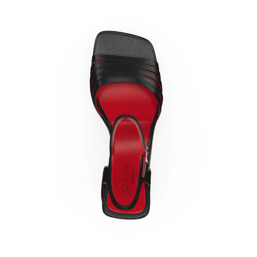 Plateau Heels mit quadratischer Spitze 53797