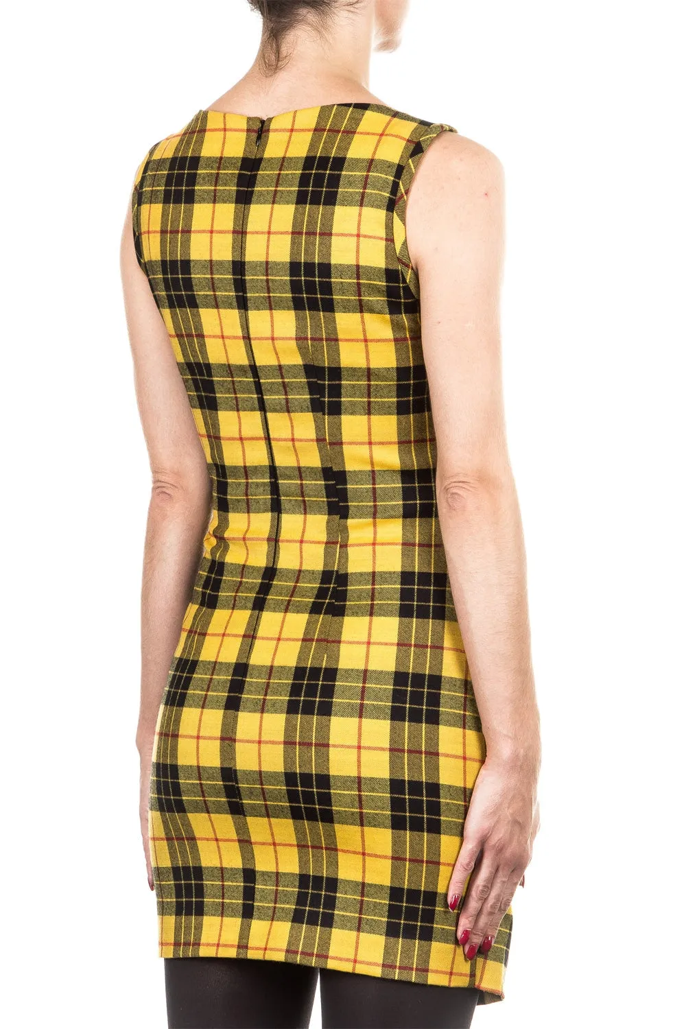 Plein Sud Jeanius Damen Kleid mit Tartanmuster multicolour