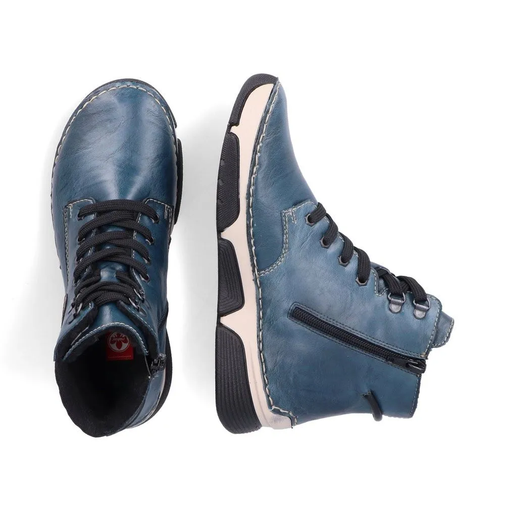 Rieker Schnürstiefelette blau S24 45943-12
