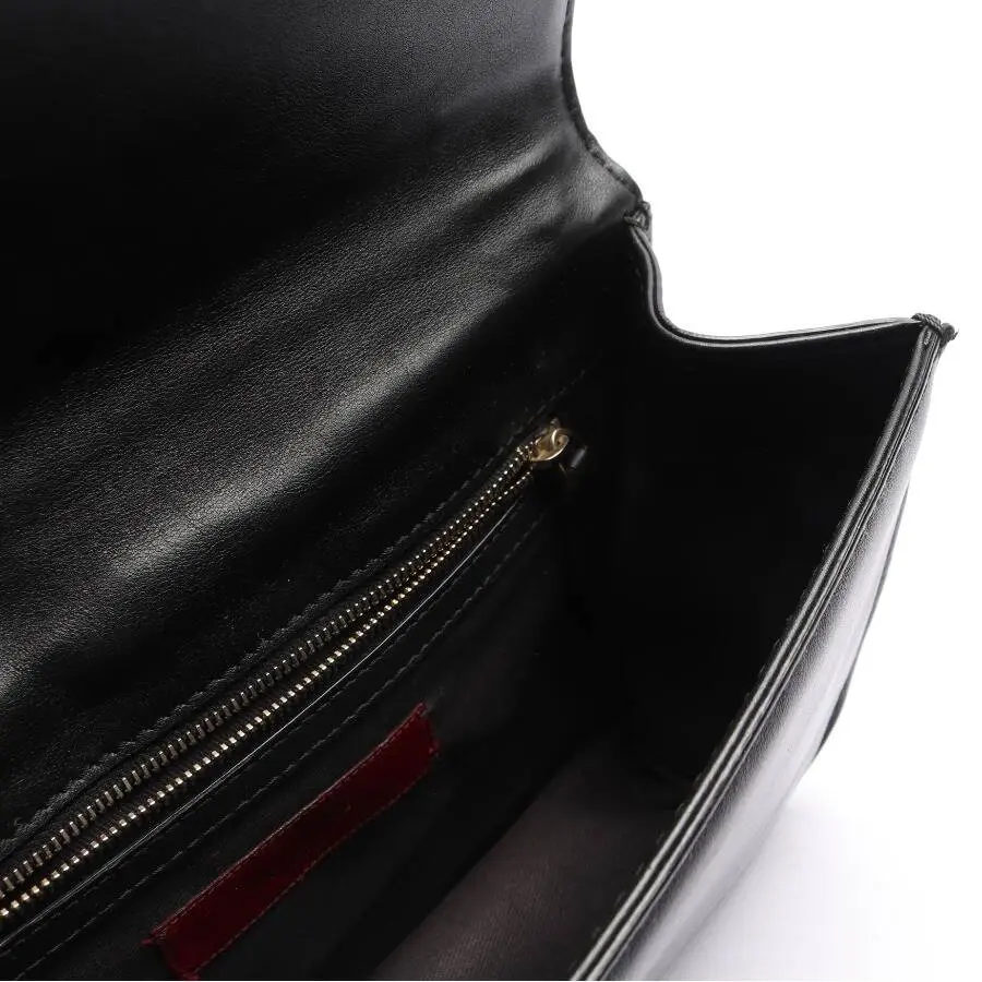 Rockstud Schultertasche Schwarz