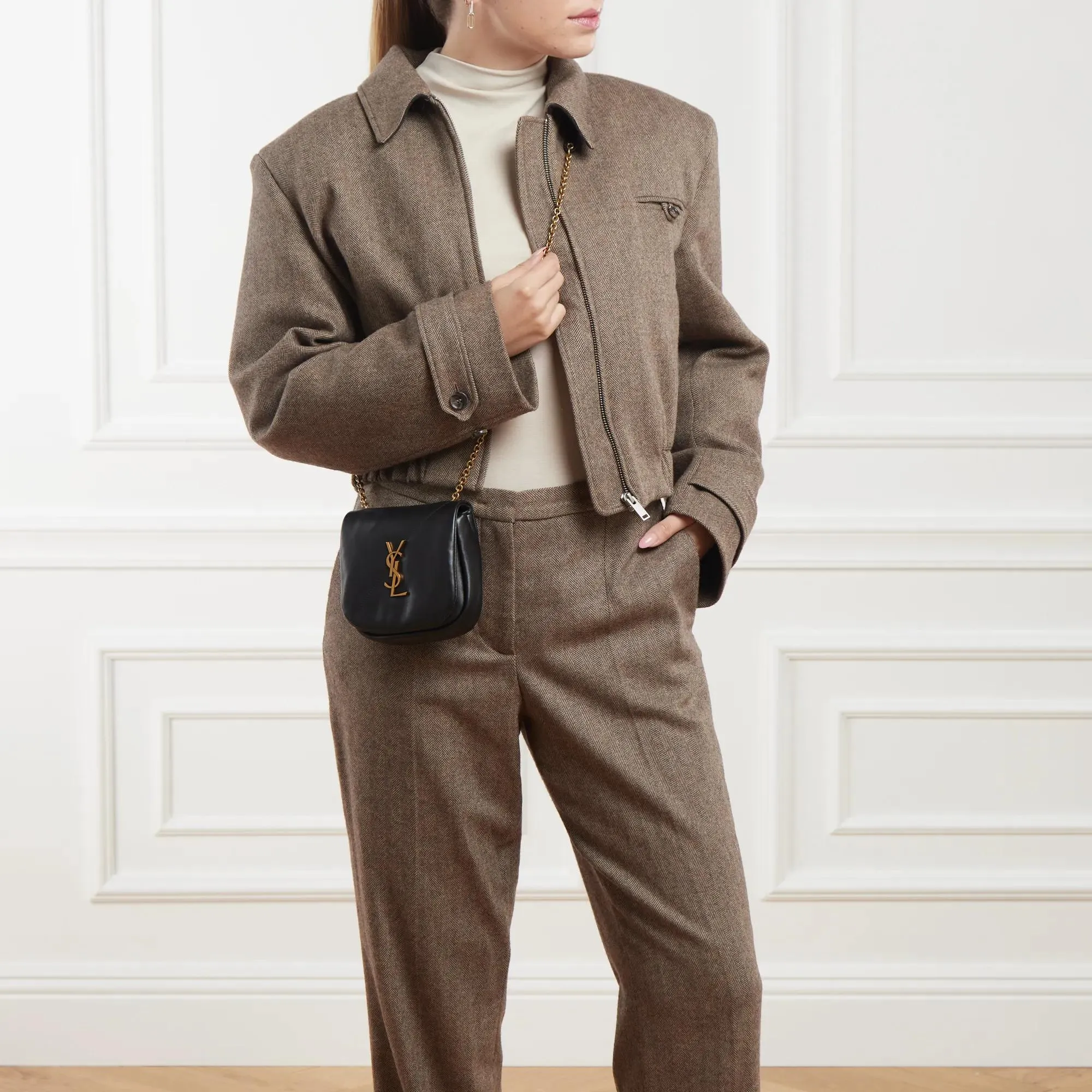   Saint Laurent  Ysl Nano Jamie Nero  Crossbody Bag 