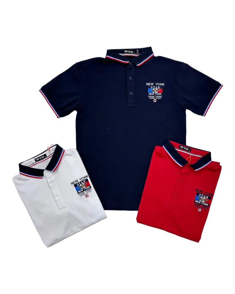 Schlankes Kurzarm-Poloshirt