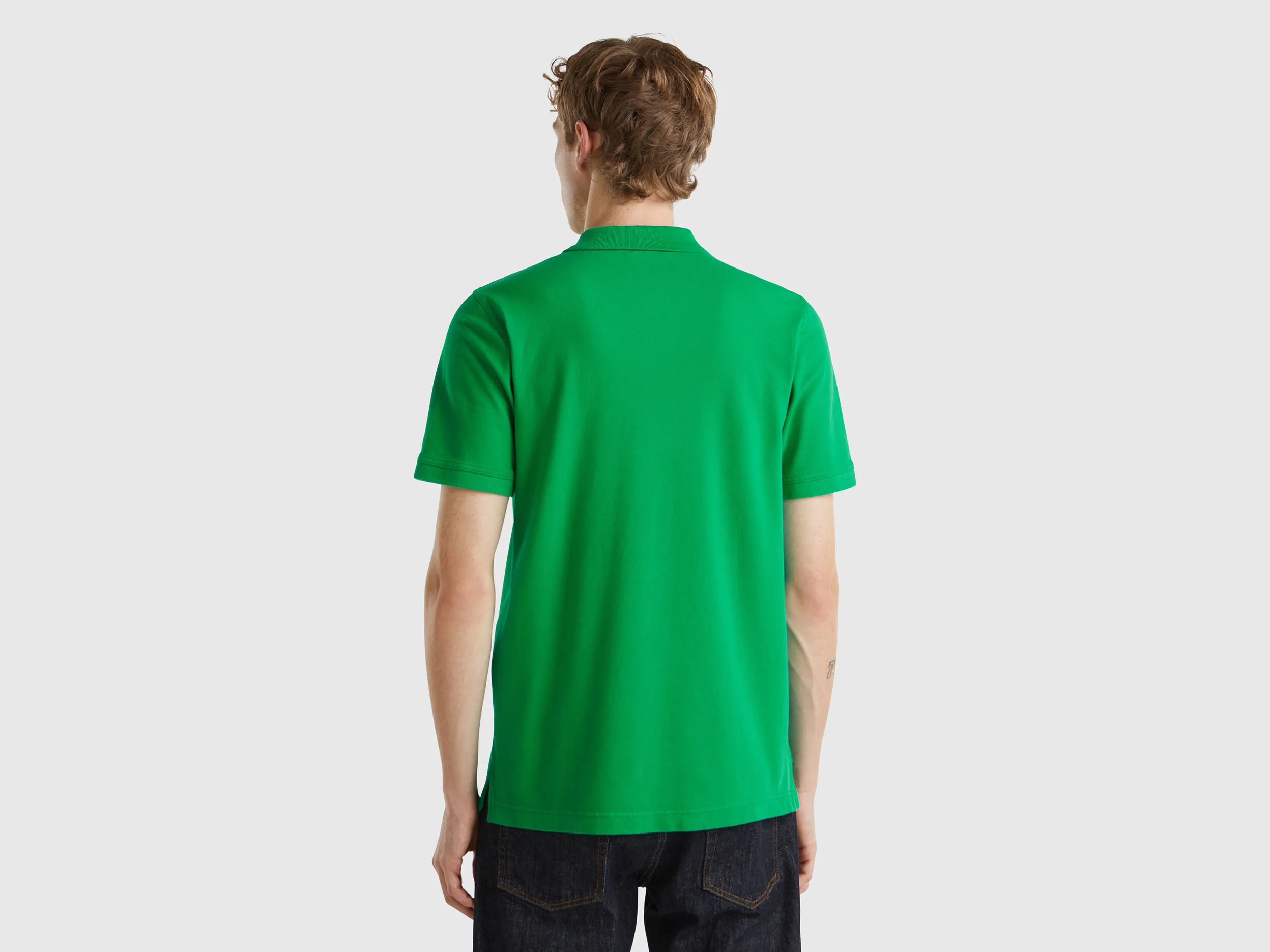 Slim Fit Poloshirt in Grün