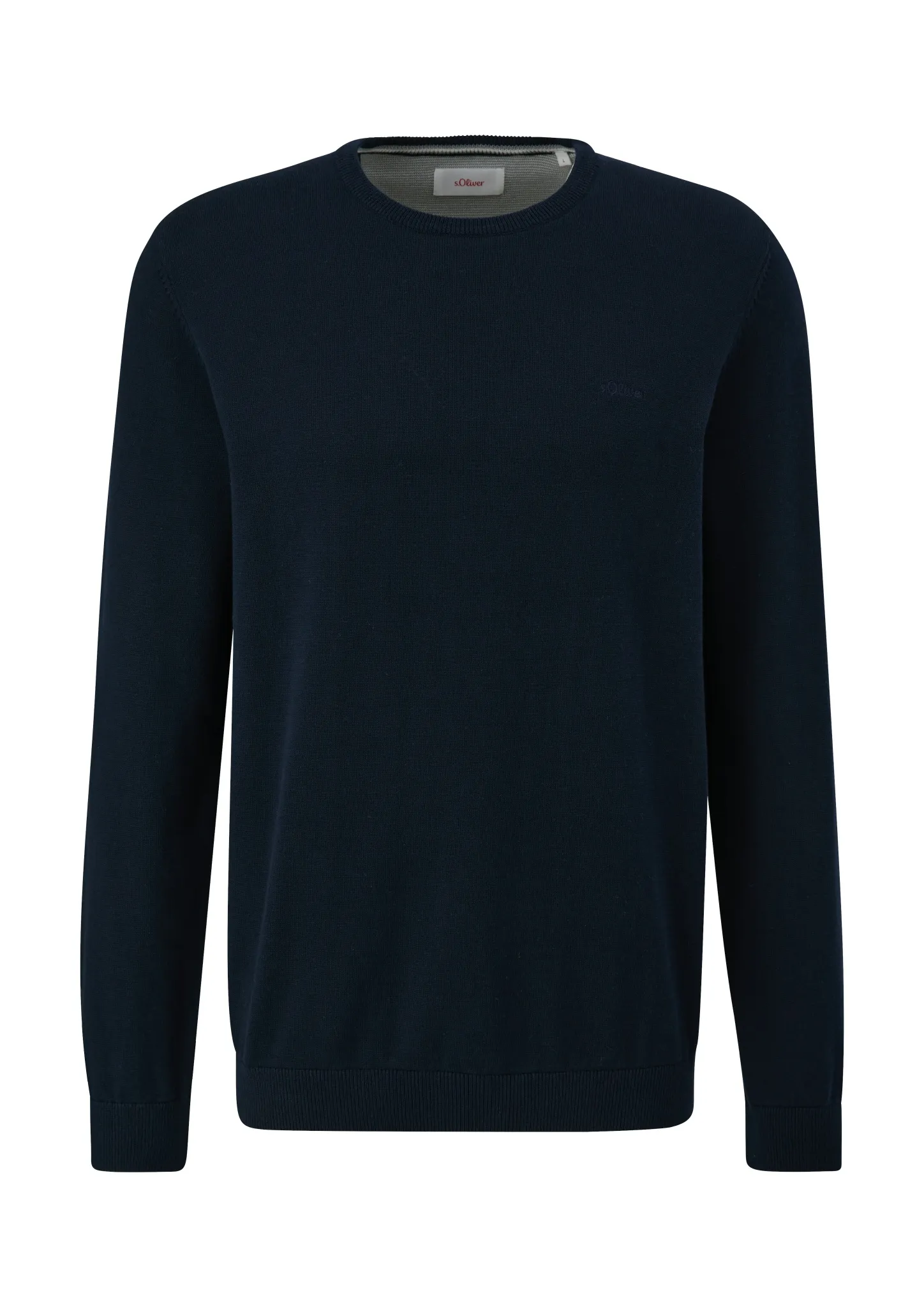 S.OLIVER Strickpullover mit Logo-Stickerei 10741635