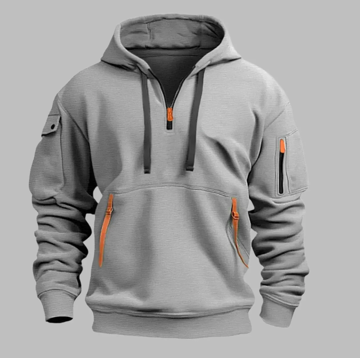 Tiamo Sport Hoodie Weste | Sportliche Herren-Hoodie mit Reißverschluss