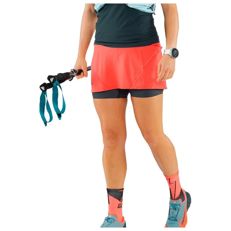 Trail-Shorts Dynafit ---Ultra 2 en 1 Skirt Hot Coral
