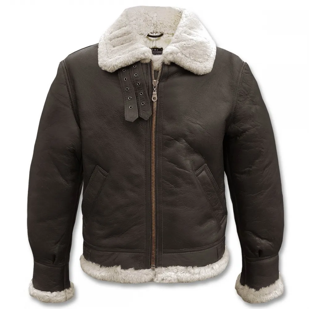 US B3 Air Force Lederjacke braun