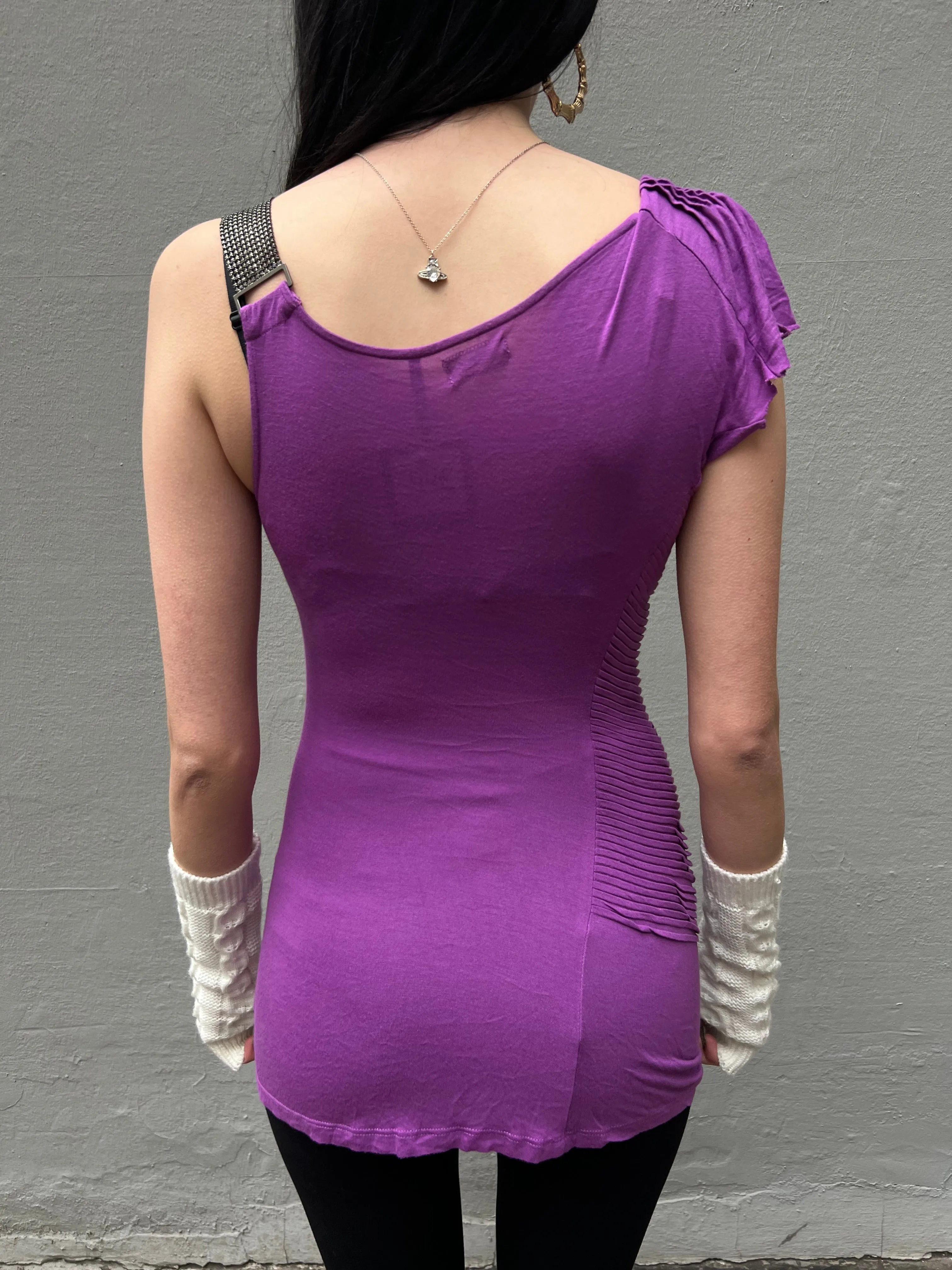 Vintage Guess Violet Top/Mini Dress S