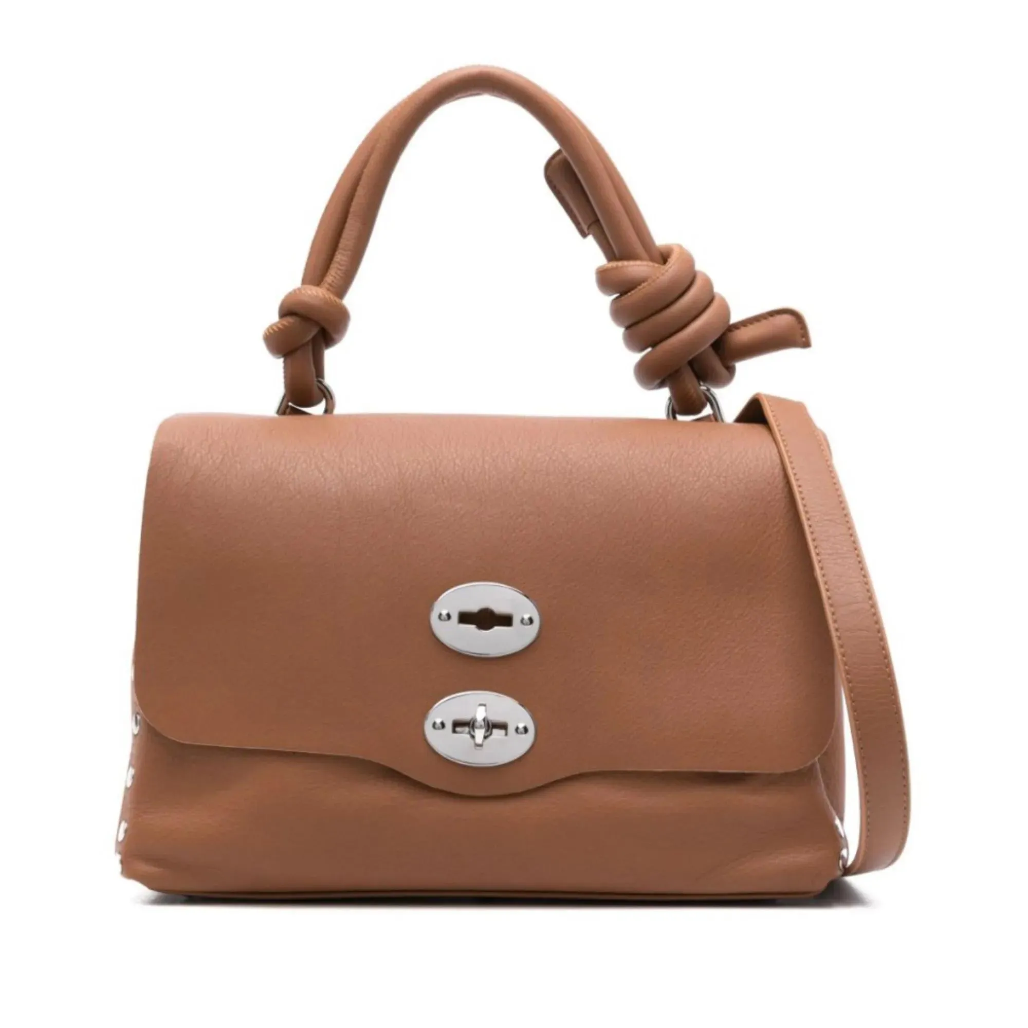   Zanellato  Postina Piuma Knot Bag Brown  Schultertasche 