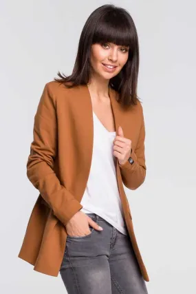 Zeitloser Blazer in Hellbraun Gr. M